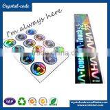 Custom Label Security Hologram Laser Silver Hologram Sticker