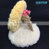 7'' 8''polisher and Buffer Soft Double Side Wool Bonnet and Pad With Hook and Loop for Polishing or Buffing thumbnail-2