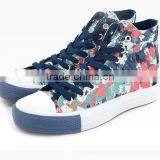 Multicolor Printed Vulcanized Trainer High Top Women Sneakers Cheap Casual Canvas Shoes Women Ladies Shoes 2016 thumbnail-1