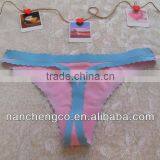 Ladies Seamless Thong Laser Cut Panty thumbnail-1