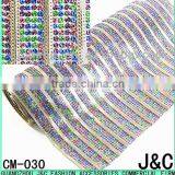 Gold Chain With Colorful Rhinestone Mesh thumbnail-1