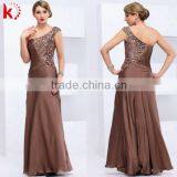 Fashion Design Sequins One Shoulder Long Evening Dress Party Dress for Women thumbnail-1