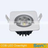 Square Led Ceiling Lamp Waterproof IP65 COB Led Down Lamp 12W 15W High CRI>80 White/black Shell Color thumbnail-1