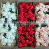 Silk Wedding Flowers Bush Seide Blume Rosafarben