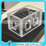5 Sides Acrylic Display Box CNC Milling Clear Acrylic Box