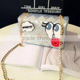 Women Lady Jelly Candy Colour Chain Bag thumbnail-2