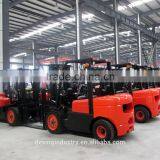 China New Diesel Forklift 3000 kg Three Stage Mast Pneumatic Tires, Side Shift / Full Free Lift/ Tilt Mast thumbnail-6