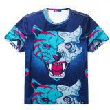 Colorful 3D Cartoon Printed Short Sleeve T-Shirt Fashion Tees thumbnail-2