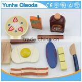 Fun Durable Wooden Food Set for Years of Play Wooden Breakfast Set Solid Wood Version thumbnail-4