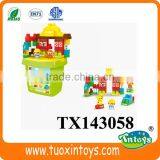 Plastic Building Block Fruit & Vegetable Market (30pcs) Intelligent Toys With Trolley thumbnail-6