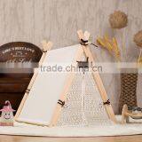 2016 Best-selling Dog Cat Pet Furry Babies House Bunk Bed Tent Carrier Cage Teepee Tipi Soft Factory for Wholesale thumbnail-1