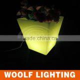 Square High Design Muilti-color Decor LED Illuminate Flower Pot thumbnail-4