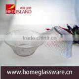 Wholesale 2016 Hotsale Salad Glass Bowl, Hight White Matrix Type Glass Bowl thumbnail-3