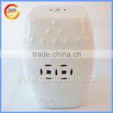 Antique Outdoor Ceramic White Stool for Garden Decor thumbnail-2