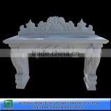 Bathroom Wash Basins of White Marble thumbnail-1