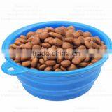 2016 New Portable and Unbreakable Collapsible Silicone Dog Bowl/Silicone Pet Bowls thumbnail-4
