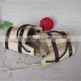 Handmade Semicircle Decorative Art Solid Wooden Mini Ice Buckets thumbnail-4