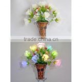Sleek realistic decorative artificial flower with led lights