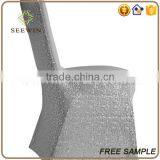 High Quality Silver Sequin Chair Cover thumbnail-3