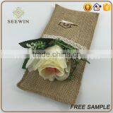 100% Burlap Drawstring Cheap Jute Bags thumbnail-6