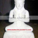 White Marble Parvati Ji Statue thumbnail-1