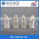 Antique White Resin Garden Bird Ornaments thumbnail-1