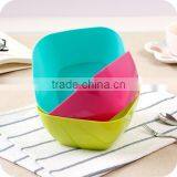 Colorful Plastic Fruit Bowl Snack Tray Nut Bowl Candy Tray Salad Bowl Plastic thumbnail-3