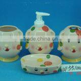 Lovely Pig Ceramic Bathroom Accessories Set for Kids thumbnail-1