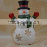 Factory Direct Ceramic Christmas Candle Holder for Painting thumbnail-1