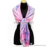 Dyed Silk Scarf, Multi-color, 100% Handicraft in Vietnam thumbnail-5