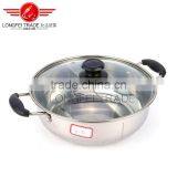 Stainless Steel Asia Hot Pot/two Flavor Soup Pot/chafing Dish Soup Pot With a Clapboard thumbnail-1