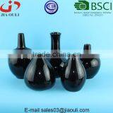 BSCI Audit Factory Black Glazed Custom Ceramic Flower Vases Set of 5 Pcs for Mail Order thumbnail-4