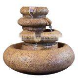 Three Tier Flowing Tabletop Water Fountain With LED Lights thumbnail-2