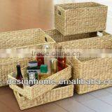 S/6 RECTANGULAR WATER HYACINTH STORAGE & TRAY thumbnail-1