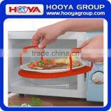 New Useful 4 in 1 Microwave Support Microwave Folding Tray Holder Round Plate Double Mat Layer thumbnail-5