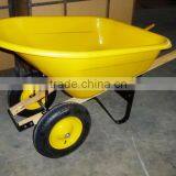 Plastic Double -Wheel Wheel Barrow for US Market thumbnail-1