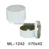 ROUND Candle Box Metal Tin Can thumbnail-2