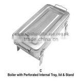 Boilers With Lid & Perforated Internal Tray and Stand thumbnail-1