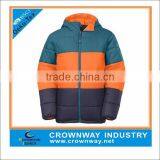 Boys' Puffy Look Reversible Down Feather Jacket With Welt Hand Pockets thumbnail-1