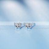 Bridal Flower Shaped Earrings Rhinestone Earrings thumbnail-2