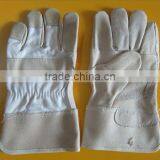 Gray Cowhide Split Leather Work Gloves With Cheap Price thumbnail-1