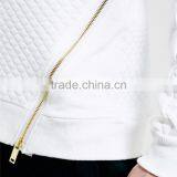 Fashion Mens Sweatshirt Blank White Side Zipper Sweatshirt Blank Two Sided Zipper thumbnail-4