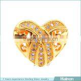 Ebay Hot Sale Love Metal Beads in Sterling Silver Gold Plated thumbnail-1