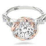 Trendy Fashion Beautiful Shining Sterling Silver Jewelry cz Diamond S925 Rings for Women thumbnail-1