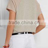 New Design v Neck Two Tone Raglan T-shirt Oem thumbnail-2