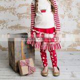 Girls Christmas Outfit With Pants Red Clothing Kids Clothes Sets thumbnail-5