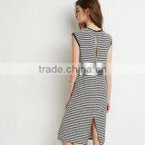 2016 Summer Cool Series Stripe Fit Slim Jersey Women Tank Dress In Stripe thumbnail-2