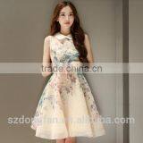 2015 Women Summer Dress Print New Fashion Casual Dresses Sleeveless Short Printed Party Girls Vestidos Femininos Hot Sale thumbnail-2