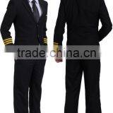 Juqian OEM Tailor Made Good Looking Mens Airline Pilot Uniform Pilot Military Uniform thumbnail-2