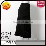 New Design High Waist Narrow Embroidered Denim Skirt thumbnail-1